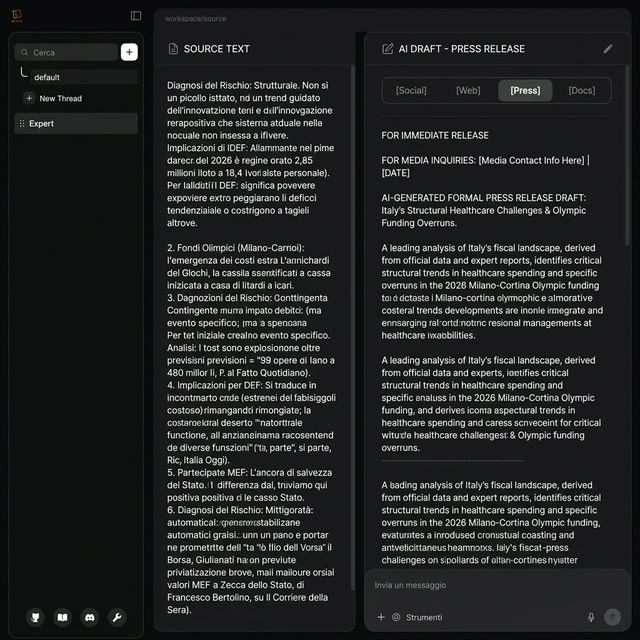 Generazione di comunicati e post