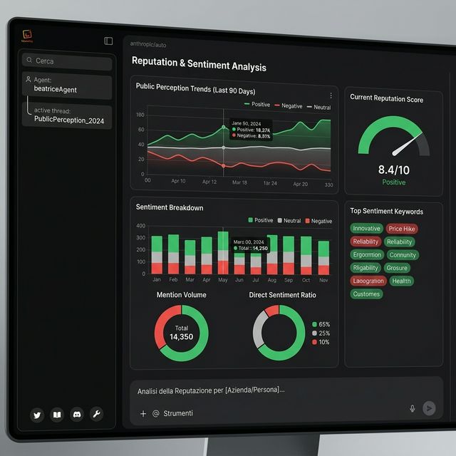 Dashboard sentiment e reputazione
